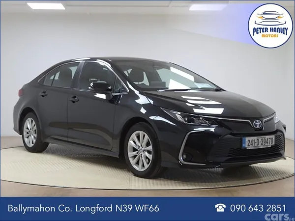 Toyota Corolla Saloon, Petrol Hybrid, 2024, Black