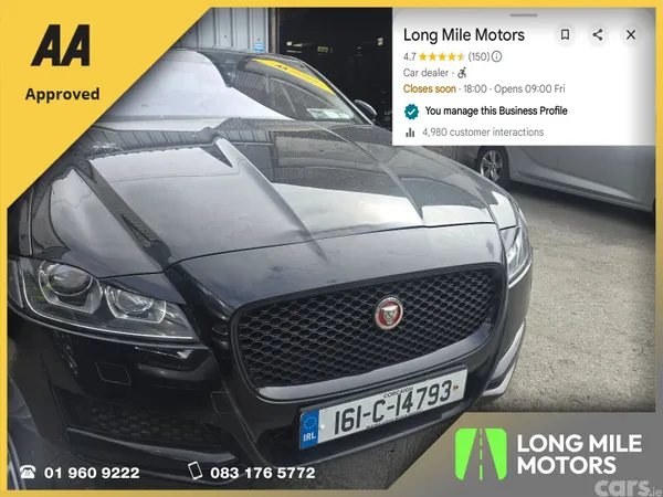 Jaguar XF Saloon, Diesel, 2016, Black