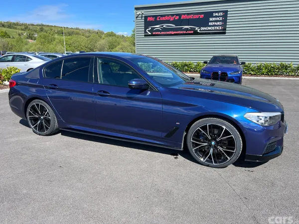 BMW 5-Series Saloon, Petrol Plug-in Hybrid, 2018, Blue