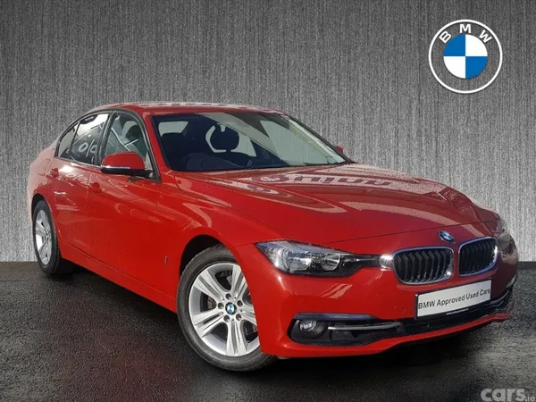 BMW 3-Series Saloon, Petrol Plug-in Hybrid, 2017, Red