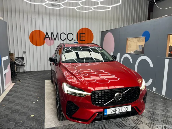 Volvo XC60 SUV, Petrol Plug-in Hybrid, 2024, Red