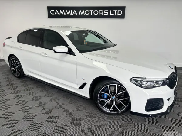 BMW 5-Series Saloon, Petrol Plug-in Hybrid, 2021, White