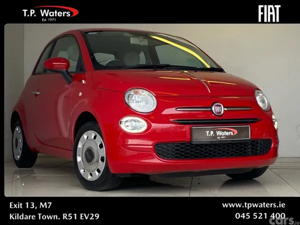 Fiat 500 Hatchback, Petrol, 2019, Red