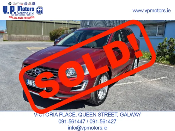 Volvo XC60 SUV, Diesel, 2017, Red