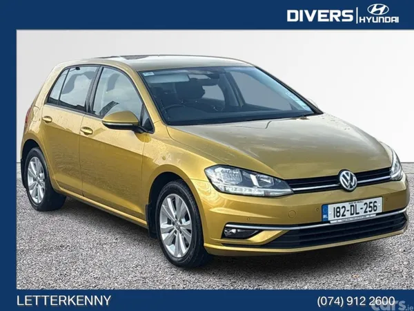 Volkswagen Golf Estate, Diesel, 2018, Yellow