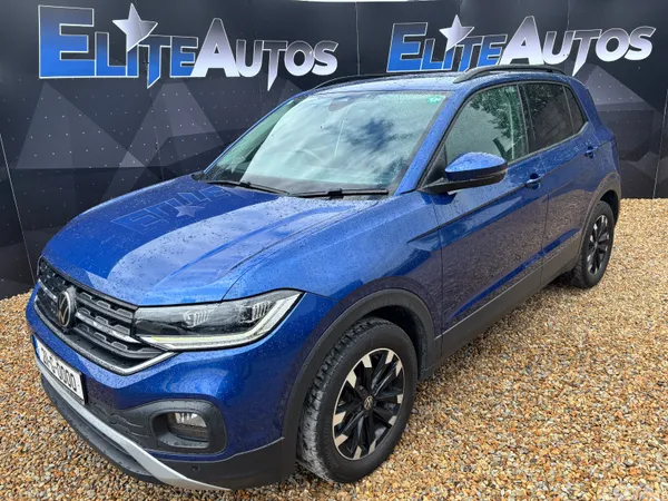 Volkswagen T-Cross Hatchback, Petrol, 2021, Blue