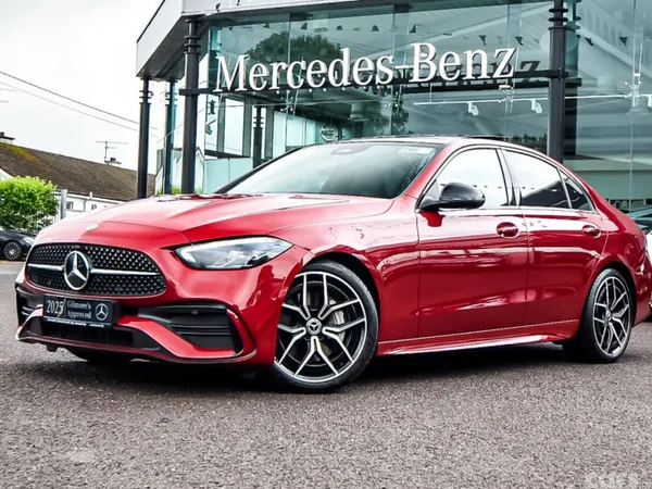 Mercedes-Benz C-Class Saloon, Diesel Hybrid, 2025, Red