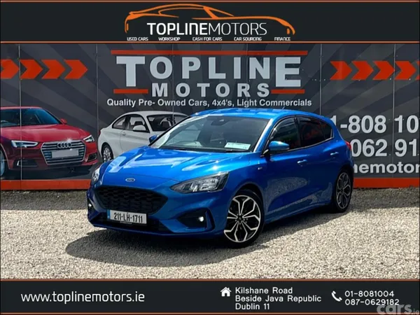 Ford Focus Hatchback, Petrol Hybrid, 2021, Blue
