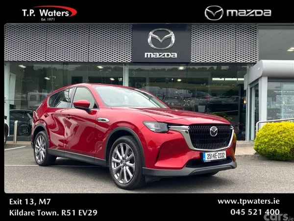 Mazda CX-60 SUV, Petrol Plug-in Hybrid, 2025, Red