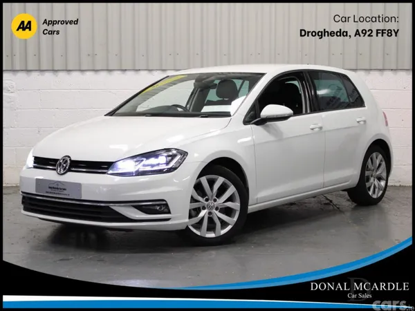 Volkswagen Golf Hatchback, Petrol, 2018, White