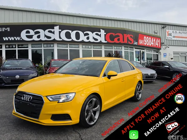 Audi A3 Saloon, Petrol, 2017, Yellow