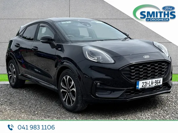 Ford Puma MPV, Petrol Hybrid, 2022, Black