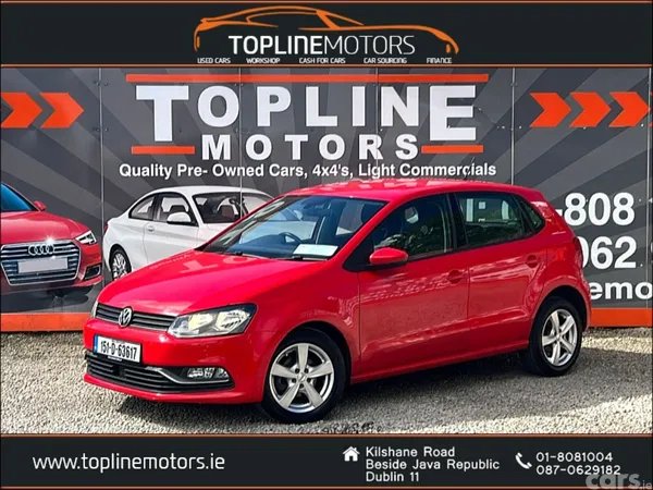 Volkswagen Polo Hatchback, Petrol, 2015, Red