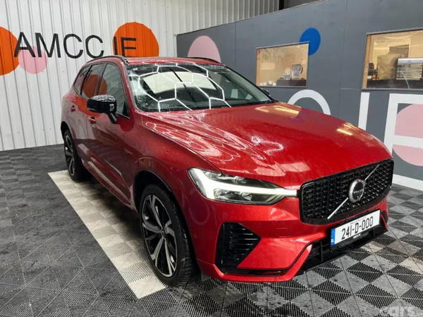 Volvo XC60 SUV, Petrol Plug-in Hybrid, 2024, Red