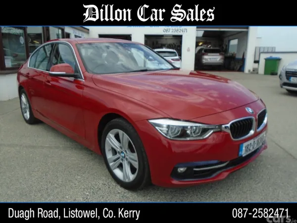 BMW 3-Series Saloon, Petrol, 2018, Red