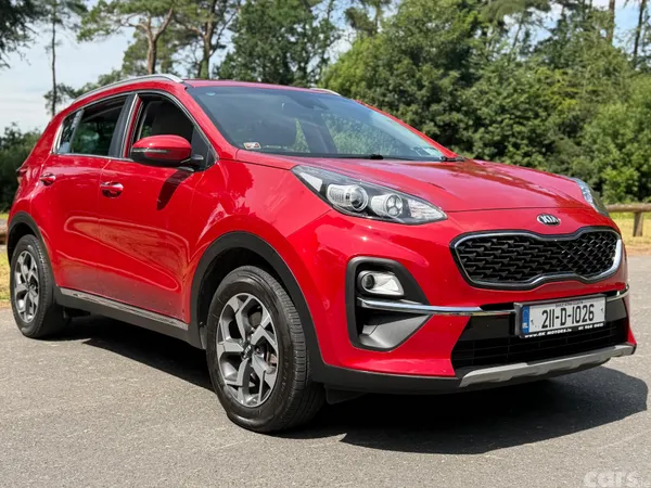 Kia Sportage SUV, Diesel Hybrid, 2021, Red