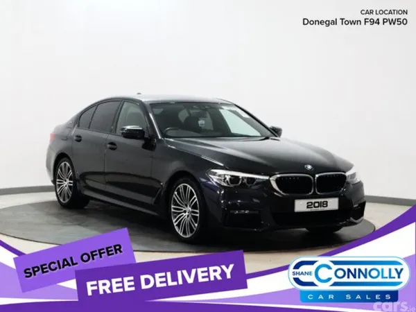 BMW 5-Series Saloon, Petrol Plug-in Hybrid, 2018, Grey