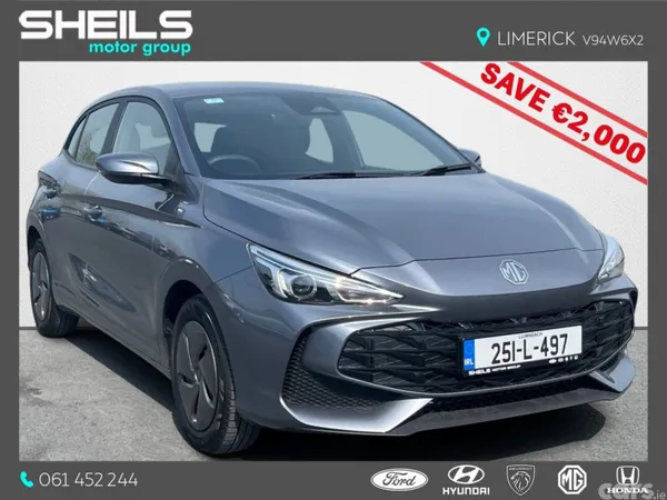 MG MG3 Hatchback, Petrol Hybrid, 2025, Grey