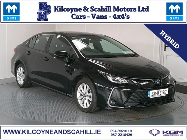 Toyota Corolla Saloon, Petrol Hybrid, 2023, Black