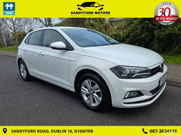 Volkswagen Polo Hatchback, Petrol, 2019, White