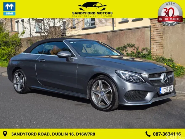 Mercedes-Benz C-Class Convertible, Petrol, 2017, Grey