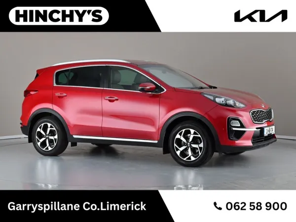 Kia Sportage SUV, Diesel Hybrid, 2021, Red