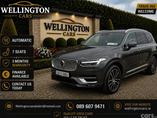 Volvo XC90 SUV, Petrol Plug-in Hybrid, 2021, Grey