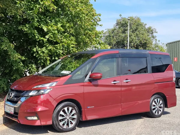 Nissan Serena MPV, Petrol Hybrid, 2017, Red