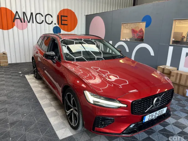 Volvo V60 Estate, Petrol Plug-in Hybrid, 2023, Red