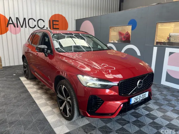 Volvo XC60 SUV, Petrol Plug-in Hybrid, 2024, Red