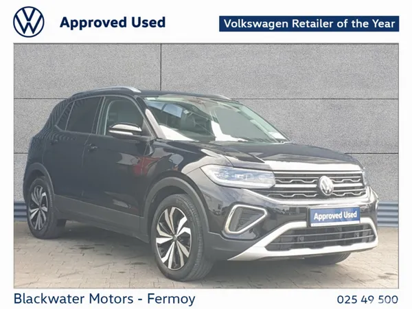 Volkswagen T-Cross SUV, Petrol, 2024, Black