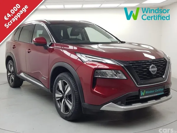 Nissan X-Trail SUV, Petrol Hybrid, 2023, Red