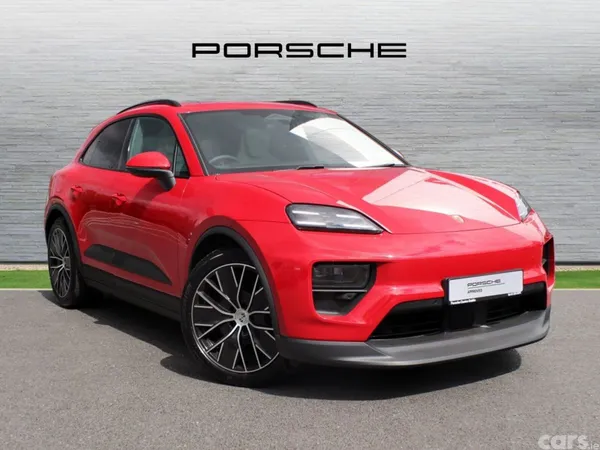 Porsche Macan SUV, Electric, 2026, Red