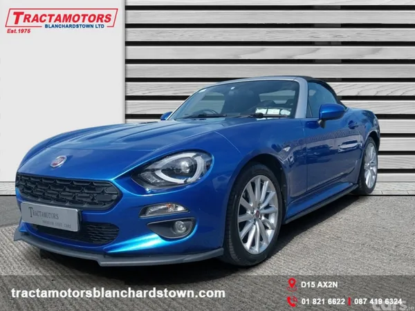 Fiat 124 Spider Convertible, Petrol, 2017, Blue