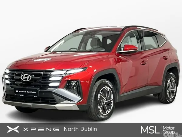 Hyundai Tucson SUV, Petrol Hybrid, 2024, Red