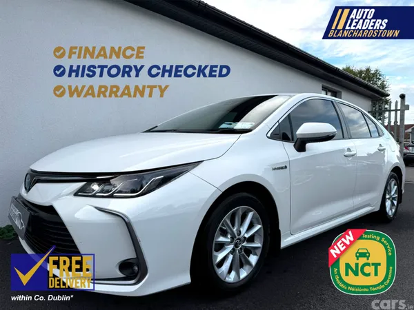 Toyota Corolla Saloon, Petrol Hybrid, 2020, White