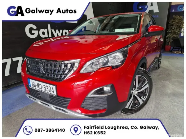 Peugeot 3008 Hatchback, Diesel, 2018, Red