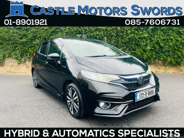 Honda Fit Hatchback, Petrol Hybrid, 2017, Black