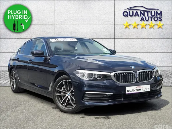BMW 5-Series Saloon, Petrol Plug-in Hybrid, 2018, Blue