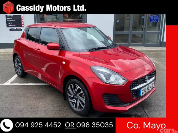 Suzuki Swift Hatchback, Petrol Hybrid, 2023, Red