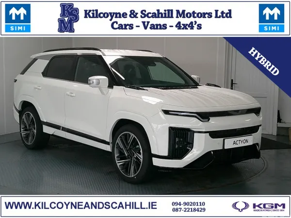 KGM Actyon SUV, Petrol Hybrid, 2026, Silver