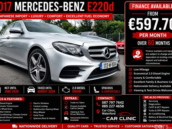 Mercedes-Benz E-Class Saloon, Diesel, 2017, Silver