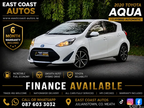 Toyota Aqua Hatchback, Petrol, 2020, White