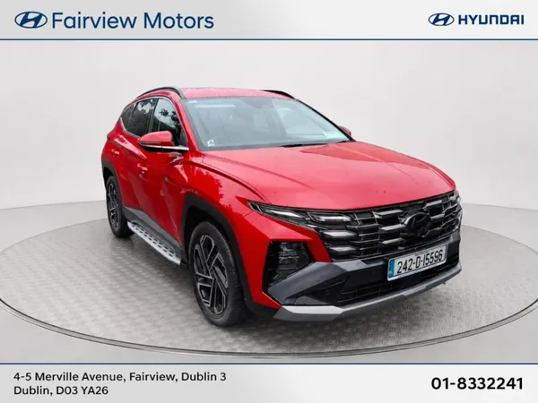 Hyundai Tucson SUV, Petrol Hybrid, 2024, Red