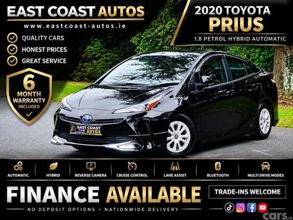 Toyota Prius Hatchback, Petrol Hybrid, 2020, White