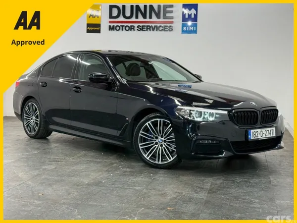 BMW 5-Series Saloon, Petrol Plug-in Hybrid, 2018, Black