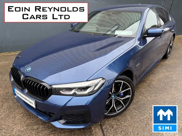 BMW 5-Series Saloon, Petrol Plug-in Hybrid, 2022, Blue
