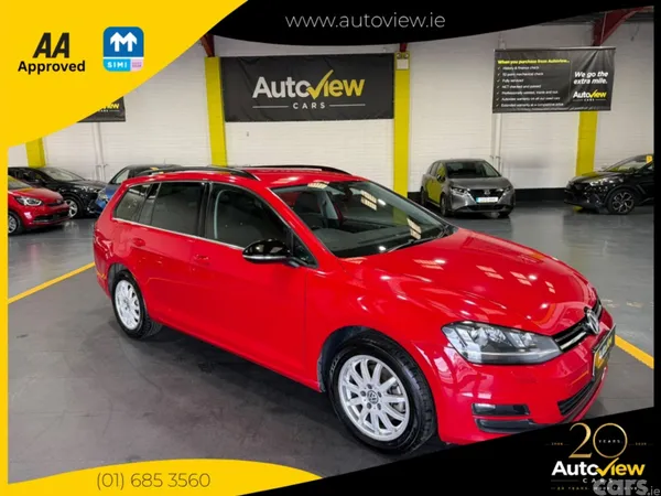 Volkswagen Golf Estate, Petrol, 2017, Red