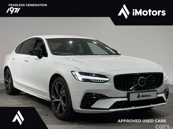Volvo S90 Saloon, Petrol Plug-in Hybrid, 2022, White