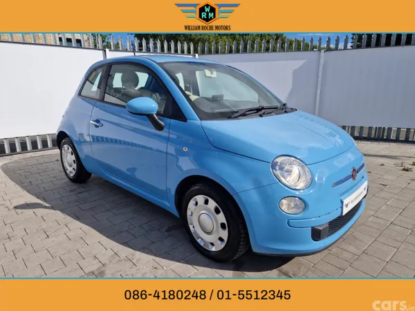 Fiat 500 Hatchback, Petrol, 2015, Blue